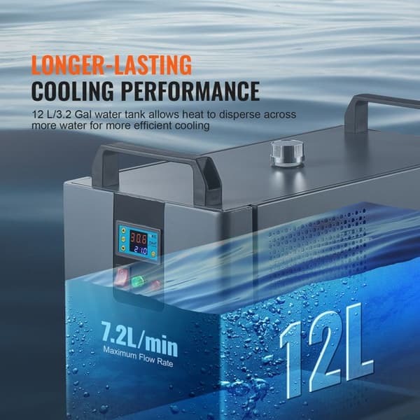 Vandkøler - DUOKU - KH-6000 - 12L tank - 200W - 7,2L/min flow
