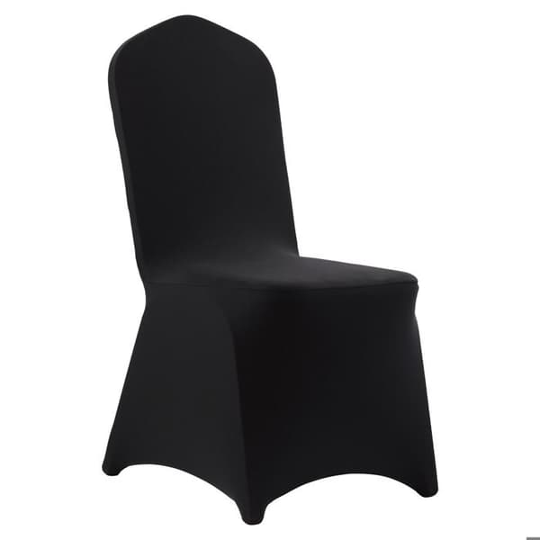 Stolsöverdrag - DUOKU - RD-150L-01 - 150 stycken - Utsträckbara - Svart Svart