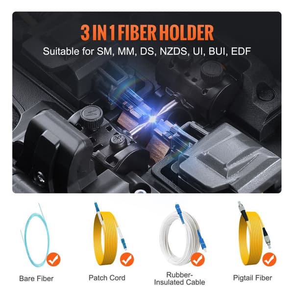 Fiber Optic Splicer 6 Motors-Duoku-Splicing 6 s and Heating 13 s-Touch Screen 5"