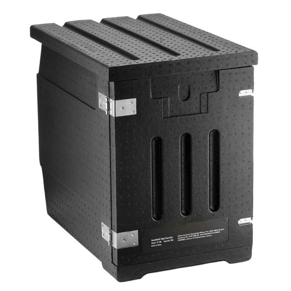 Isoleret bæretrug - DUOKU - EP-90L - 90 L - Frontlæsning - Sort svart