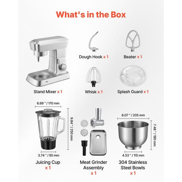 Multifunktionell köksrobot - DUOKU - SM-1532BM - 1300 W - 4,3 L - Hackare och Blender