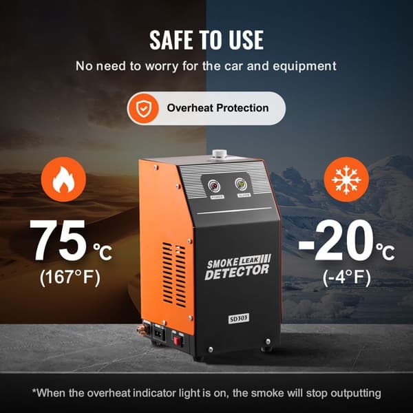 Läckagedetektor - DUOKU - SD303 - 12V - 5,6-6,8A - 19-23PSI