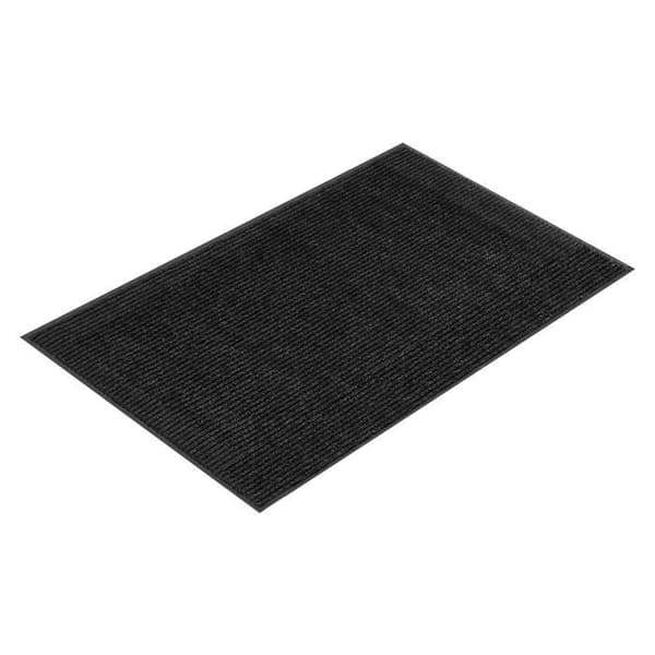 Dørmåtte - DUOKU - Stribet Dørmåtte - Rutsjebeskyttende PVC - Vaskbar - 152,4x91,4 cm Grå