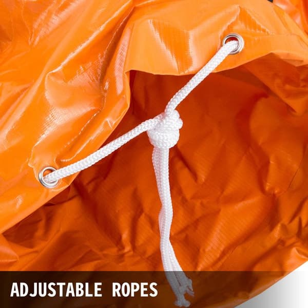 Fleksibel ventilatorledning - DUOKU - 16 ft (4,9 m) - Ø 300 mm - Holdbar PVC - Orange