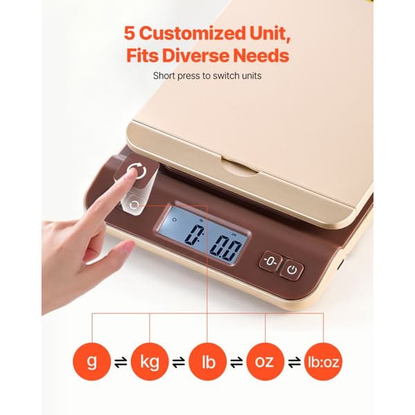 Digital postbalans - DUOKU - QP-S7 - 40 kg (88 lb) - Precision 2 g - Tara, håll, automatisk avstängning
