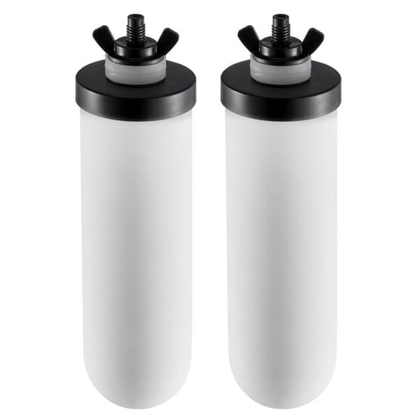 Vandfilter - DUOKU - K8013 - Keramik - Kompatibel med de fleste mærker - Sæt med 2 Vit