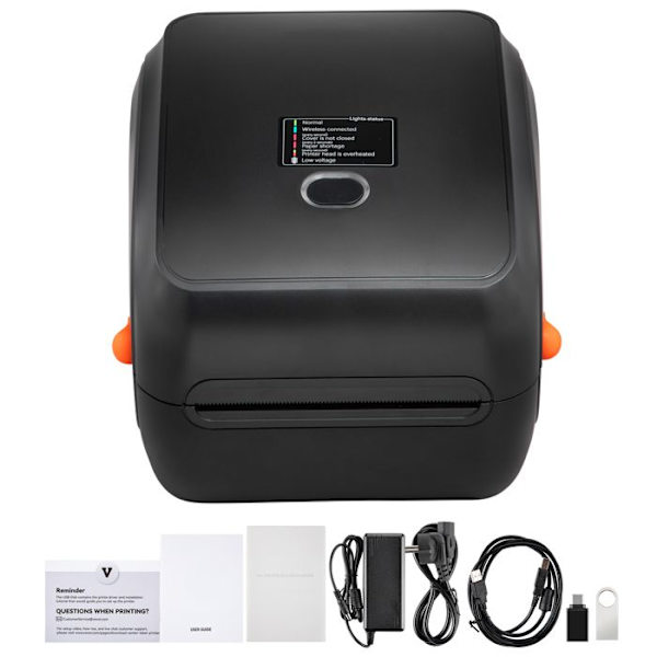 Etiketterprinter - DUOKU - Automatisk Genkendelse - 300 DPI - Bluetooth - 4x6