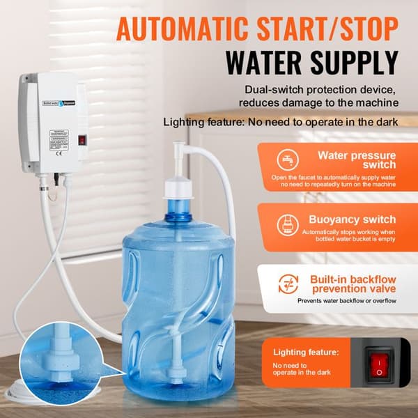 Vandpumpe System - DUOKU - 5 Galloner - 2,8-4,1 bar - 50 W - Flow 2,5 L/min