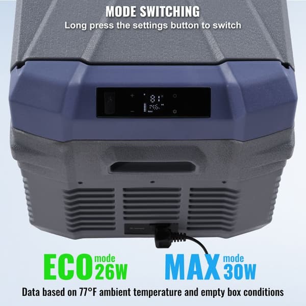 Bilkøleskab - DUOKU - 30 L - Temperatur -20 ~ 20 ℃ - Integreret Belysning - 12 V