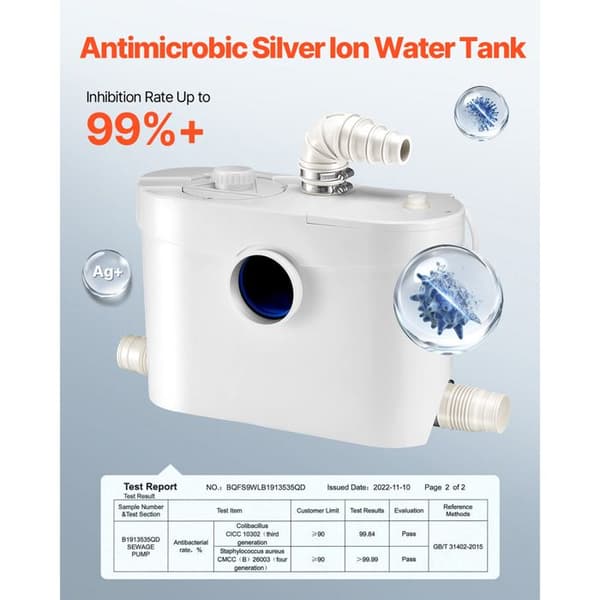Sanitetsmølle - DUOKU - FLO900 - 900 W - Flow 180 L/min - Højde 12 m