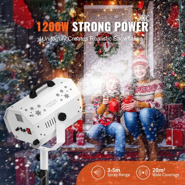 Sneemaskine-Duoku-1200 W-med Justerbart Stativ-til Drømme Snedynger