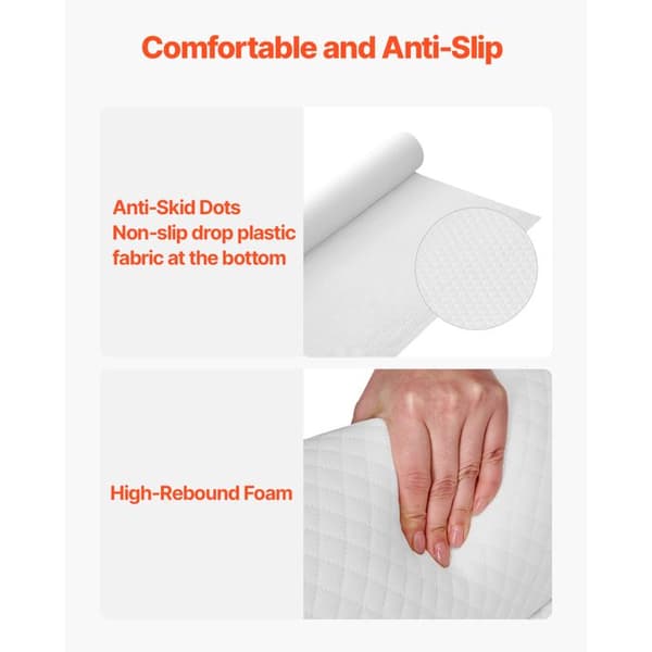 Sängräcke för Små Barn - Säkerhetsgrind Antisladd 132 cm - med Säkerhetsflik - Högelastisk Skum