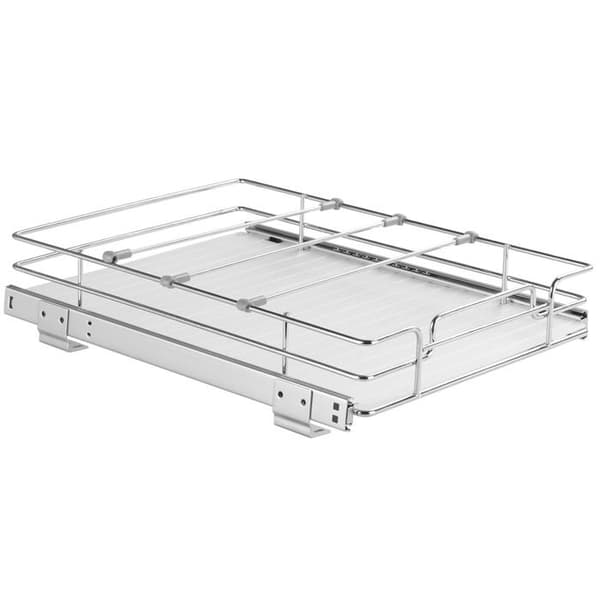 Skabsorganisator - DUOKU - Model LX-C9139B - Forkrommet Stål - Sølv - 12"L x 17"P Pengar