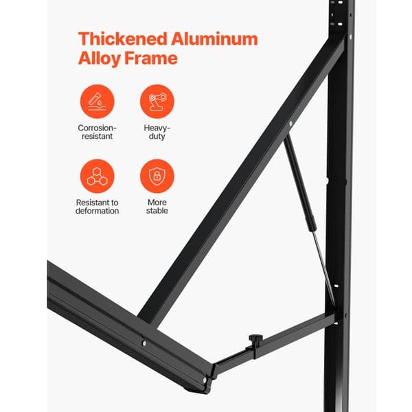 Campingvogn Elektrisk Vandtæt Modul Markise-Duoku-3066mm-Robust Aluminiumsramme Sort Gradient Side Markering