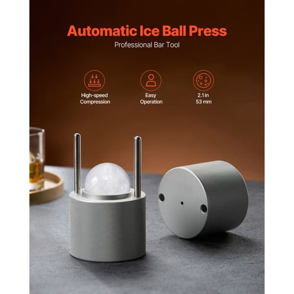 Isbitsform - DUOKU - KH-B03 - Isboll 2,1 tum - Färg Silver - Vikt 3,2 kg Pengar