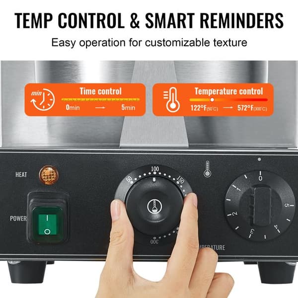 Ismaskine - DUOKU - HT-1A - 1230 W - Rustfrit Stål - Temperaturkontrol pengar