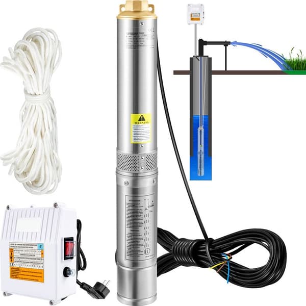 Sænketpumpe - DUOKU - 4SDM8/9 - 1100W - 190L/min - Rustfrit Stål