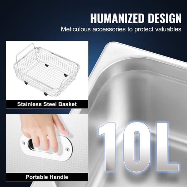 Ultralydrenser-Duoku-10 L-Professionel Digital Laboratorie Renser med Timer