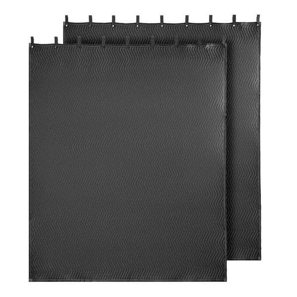 Lydisolerende Dække-Duoku-2438x2032 mm-Akustisk Absorption Gardiner Studio 2 PCS-Polyester Stof-Gardiner med Øje-Sort