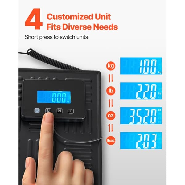 Digital postbalans - DUOKU - P5H - 300 kg - dubbel precision 20/100 g - USB & batterier - tara/håll