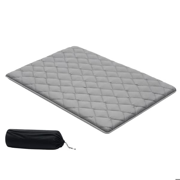 Futonmadrass - DUOKU - KZ-007 - Full 140x200 cm - Fällbar 9 lager - Tjocklek 8,9 cm Grå