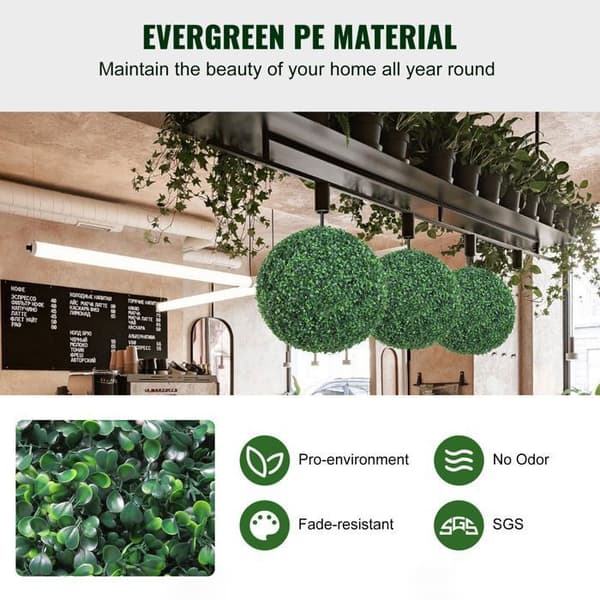 Kunstige Topiary Træer - DUOKU - 20 po - 2 Stykker - Grøn - PE Grön