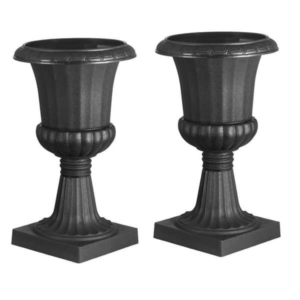 Jardinøre Urne i Plastik-Duoku-40 x 67 cm-til Indendørs og Udendørs-Idéel til Bryllupper-Fester-Begivenheder-Sort