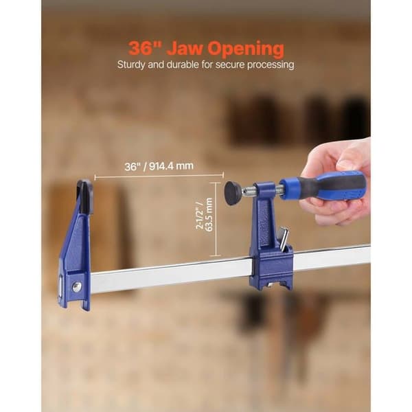 Set om 2 Låsbara Klemrar-Duoku-Käklängd 91,4 cm-Maximal Kapacitet 272 kg