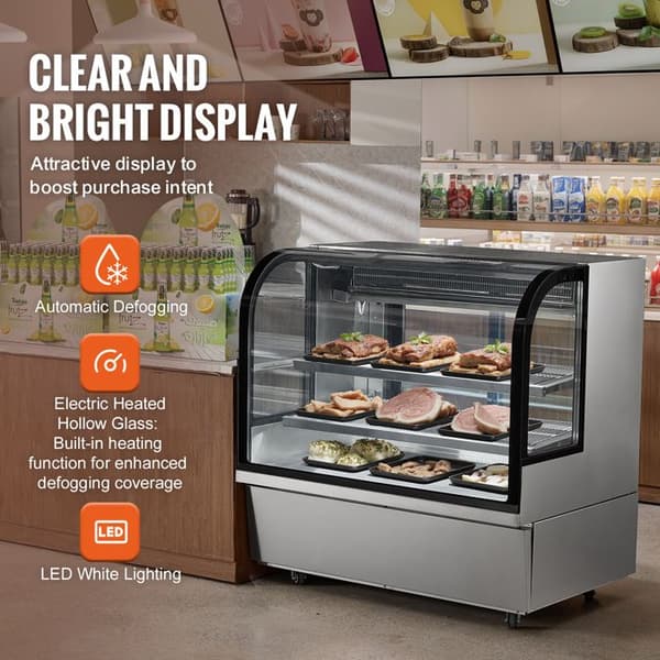 Køleudstilling - DUOKU - GN-1200R2 - 18 Cu.Ft. - Rustfrit Stål - Hærdet Glas