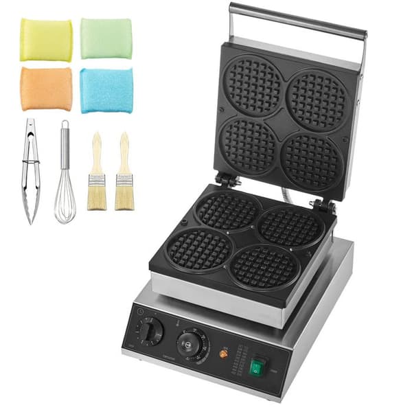 Våffeljärn - DUOKU - HT-2206B - 1750 W - Non-stick - Rostfritt Stål pengar