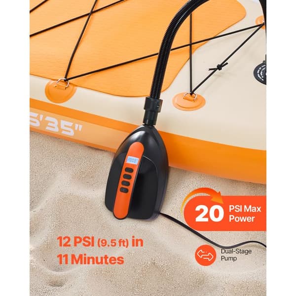 Luftpumpe - DUOKU - HT-781 - 20 psi - DC 12 V - Pumpe til paddle og båd