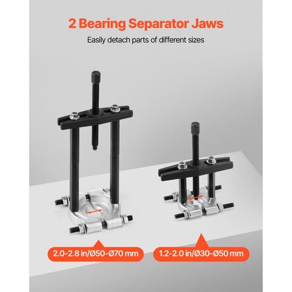 Lagerutdragarsats 14 delar - DUOKU - LX1003 - Kapacitet 5 ton - 30–70 mm - Rostfritt stål 45#