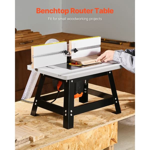 Snurrbord - DUOKU - RT017 - Justerbar Guide - MDF-skiva - Stabil Metallbas