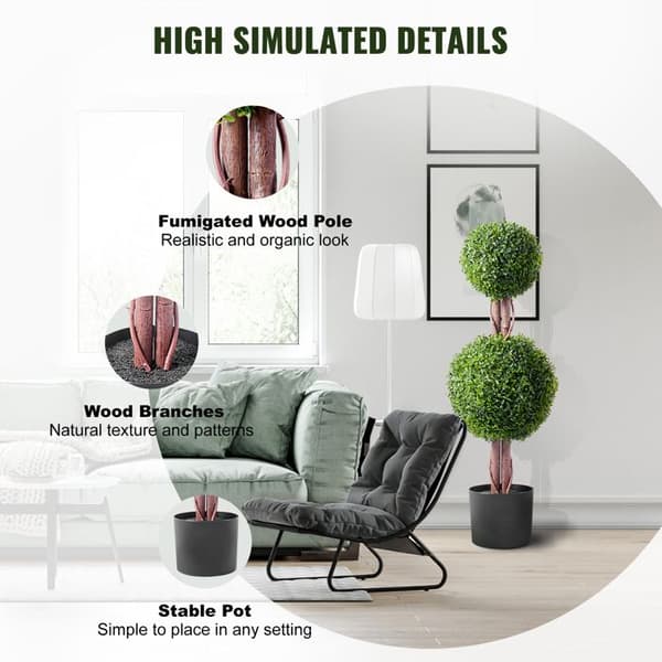 Topiary Træ Sæt - DUOKU - Dobbelt - 8 Tommer - 2 Stykker - UV-Bestandig