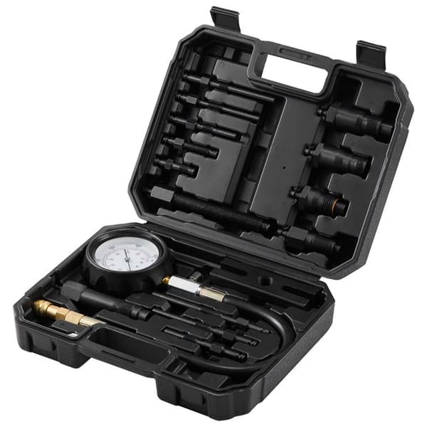 Diesel Motor Compression Tester-Duoku-18 Delar-Testtryk Cylinder Kit-med Adaptere