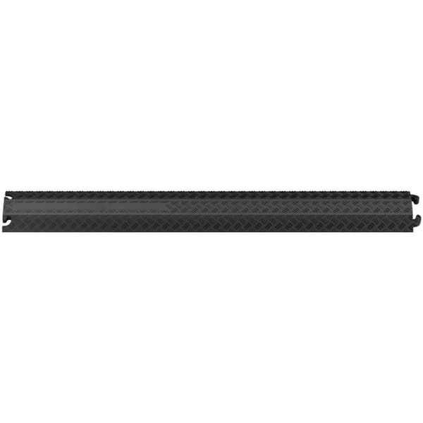 Kabelskydd Ramp - DUOKU - CP-1P-1 - Lastkapacitet 2000 lb - Mått 100x13x2 cm - TPR Svart