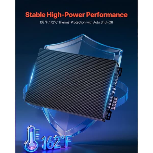 Bil Audio Förstärkare-Duoku-4 Kanals Effektförstärkare för Subwoofer