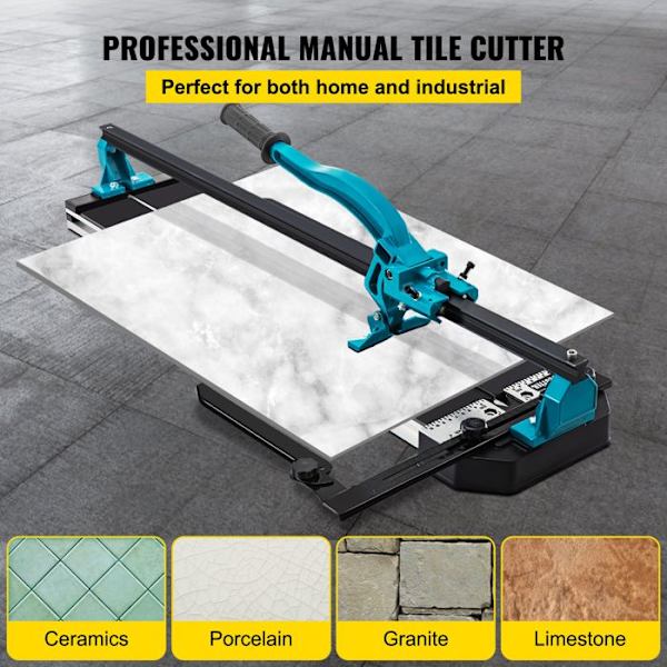 Manuel flisecutter - DUOKU - 1000 mm - Aluminium - Laserpositionering - 10 kg