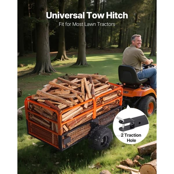 Tippvagn - DUOKU - TC4288 - Stål - 793 L - Däck på 45,72 cm