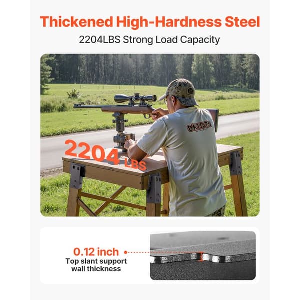 Understøttelse af hævet platform - DUOKU - Træstolper 88,9x88,9 mm - 4 STK - Kapacitet 1000 kg - Stål