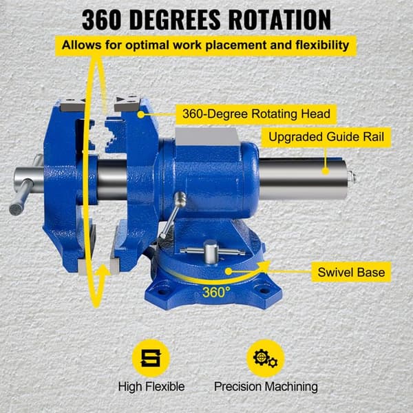 Spännklämma - DUOKU - Duoku-152 mm - Käftar 152 mm - Öppning 127 mm - Rotation 360°