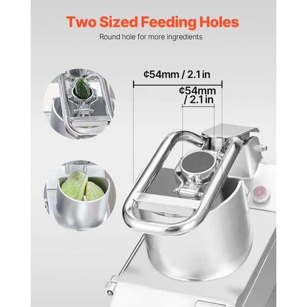 Køkkenrobot - DUOKU - VC65MS - Rustfrit Stål - 750W - 6 Afdækningsknive