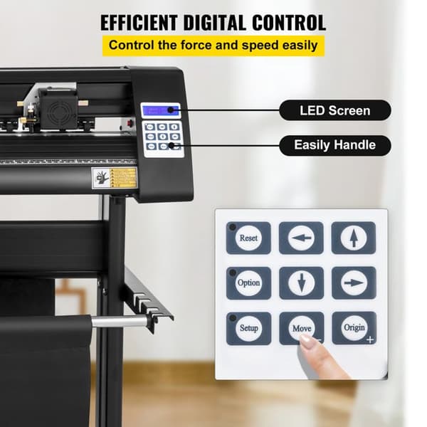 Vinyl Cutter - DUOKU - Plotter KH-1350A - LED Skærm - Kompatibel med SignCut - 1260 mm max