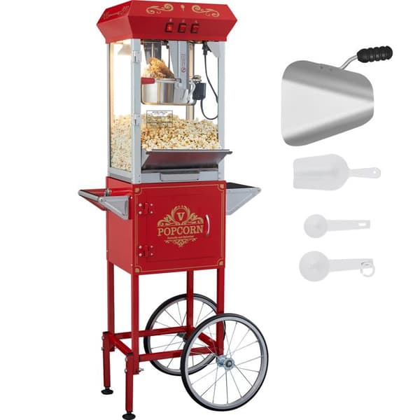 Popcorn-kone - DUOKU - NP08001SEC - 850 W - 8 oz - Punainen Röd