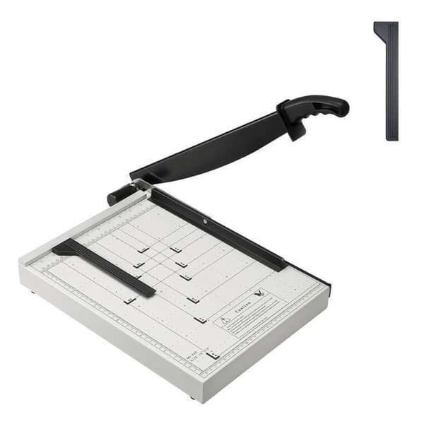 Papircutter-Duoku-Guilotineskærer-Kapacitet på 16 Ark-Skære længde på 15 Tommer-Robust papircutter med guillotine