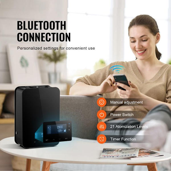 Parfume Diffuser - DUOKU - A311 - 180 ml - Koldluftsteknologi - 45 dB