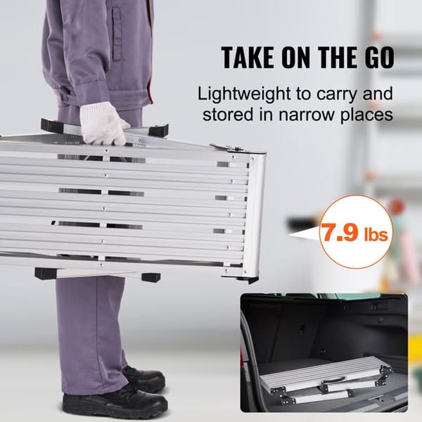 Foldable Work Platform-Duoku-330 lb Capacity-Aluminum Step Stool-With Non-Slip Feet