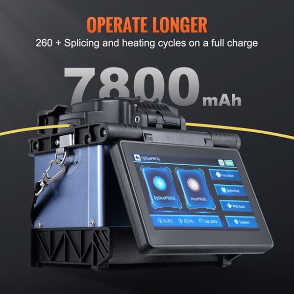 Fiber Optic Splicer 6 Motors-Duoku-Splicing 6 s and Heating 13 s-Touch Screen 5"