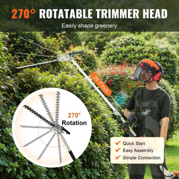 Grästrimmer - DUOKU - 33CC - 6 i 1 - Multifunktionell - Termisk