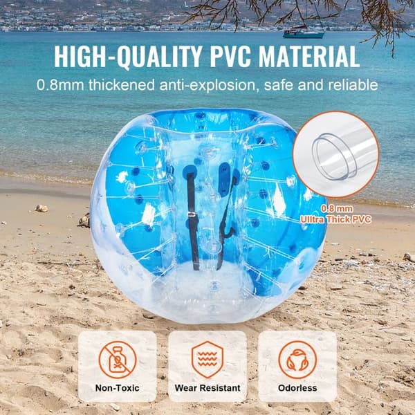 Oppustelig Stødpude - DUOKU - HCPPQ-009 - 1,5 m - Holdbart PVC - Unisex klar och blå